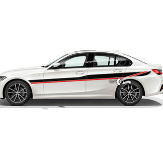 Coppia BMW Side Rally Motorsport cofano porte parafango posteriore adesivo decalcomania in vinile F30 G20 2 colori
