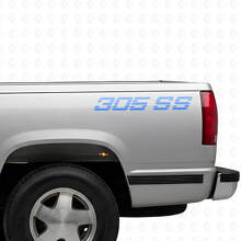 Set di Adesivi in Vinile per Fiancata Cassone 305 SS per Camion Chevrolet_3
