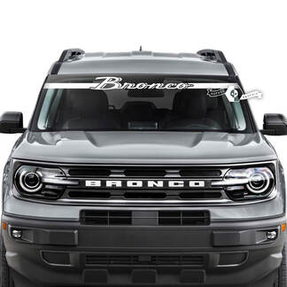 Ford Bronco lunotto posteriore parabrezza logo strisce grafiche decalcomanie
