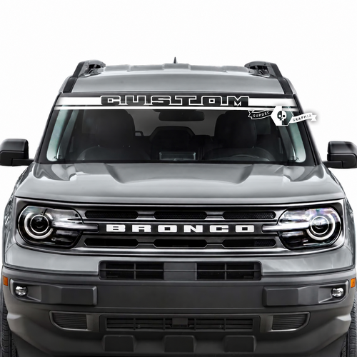 CUSTOM Twin Line Windshield Banner Parabrezza Adesivo in vinile per Ford