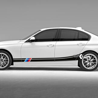 Coppia BMW Porte Side Stripes Rally Motorsport Trim Vinile Adesivo F30 G20 M Colori
