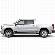 Strisce viniliche a nido d’ape per porta e pannello rocker per Chevrolet Silverado 1500 T1XX 2019-2026_2