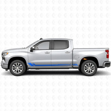 Strisce viniliche a nido d’ape per porta e pannello rocker per Chevrolet Silverado 1500 T1XX 2019-2026_5