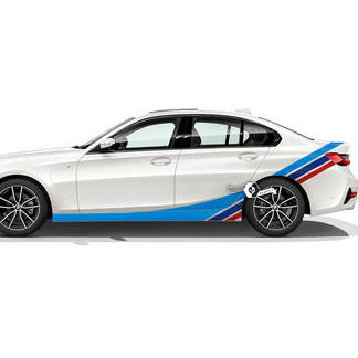 Coppia porte BMW lato parafango posteriore pannello bilanciere strisce Rally Motorsport Trim vinile adesivo F30 G20 M colori
