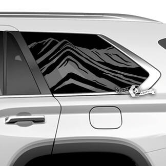 Coppia adesivi per decalcomanie in vinile per porte e finestrini laterali Toyota Sequoia adatti per Toyota Sequoia
