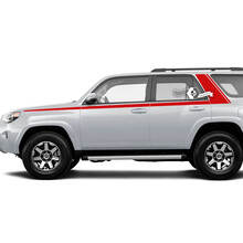 Adesivo in vinile per finestrini laterali piatti con linee di strisce per la carrozzeria adatto per Toyota 4Runner 13-24 TRD di quinta generazione
 2