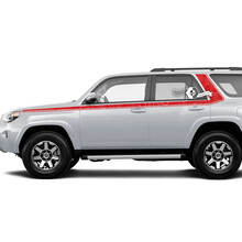 Adesivo in vinile per finestrini laterali in stile topografico con strisce di carrozzeria e decalcomania adatta per Toyota 4Runner 13-24 TRD di quinta generazione 2
 2
