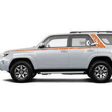 Adesivo in vinile per finestrini laterali in stile topografico con strisce di linee per carrozzeria adatto per Toyota 4Runner 13-24 TRD di quinta generazione 5
 2