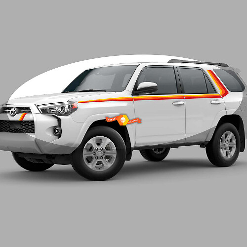 Kit Adesivi in Vinile a Strisce Laterali Stile Vintage 40° Anniversario per Toyota 4Runner