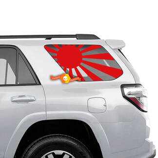 Coppia adesivi in ​​vinile con logo Toyota Sequoia per finestrino posteriore e montagne, adatti per Toyota Sequoia
