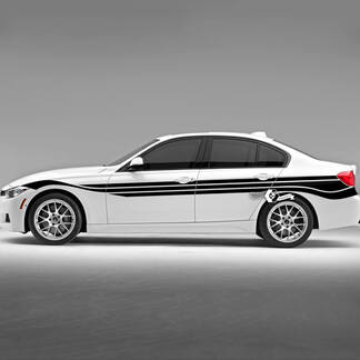 Coppia BMW porte linee parafango strisce laterali Rally Motorsport adesivo decalcomania in vinile F30 G20
