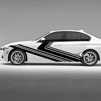 Coppia BMW porte linee strisce laterali Fender Rally Motorsport linee moderne adesivo decalcomania in vinile F30 G20
