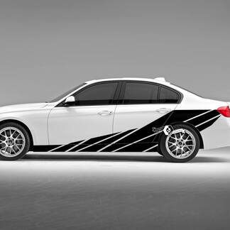 Coppia strisce laterali porte BMW Fender Rally Motorsport Rocker Panel adesivo in vinile F30 G20

