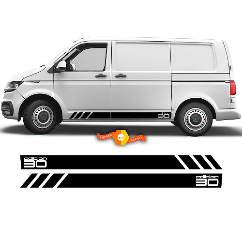 Adesivo Vinilico Striscia Laterale Edizione 30 per Volkswagen Transporter Multivan California