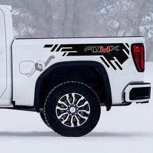 Set di Adesivi Laterali in Vinile AT4X Off-Road per GMC Sierra 1500_2