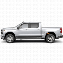 Strisce in Vinile Sovrapposte per Porta e Minigonne per Chevrolet Silverado 1500 T1XX 2019-2026_2