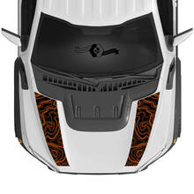 Nuova Ford Raptor 2023 Сontour Map F150 SVT Cappuccio decalcomanie in vinile Grafica adesivi in ​​vinile kit striscia 2022+
 2