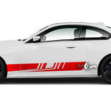 Coppia BMW M2 M240 G42 F22 F87 M Performance Side Stripe Doors Stripe Adesivo in vinile
 2
