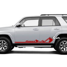 Coppia adesivi per decalcomanie in vinile a strisce con pannello basculante per porta laterale 4Runner per Toyota 4Runner TRD
 2