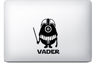 adesivo minion di darth vader per macbook
