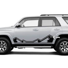Coppia adesivi per decalcomanie in vinile con rivestimento del pannello oscillante per montagne in vinile per porta laterale 4Runner per Toyota 4Runner TRD
 2