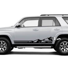 Coppia 4Runner Porta Laterale Vinile Montagne Rocker Panel Linee Stripe Vinile Decalcomanie Adesivi per Toyota 4Runner TRD
 2
