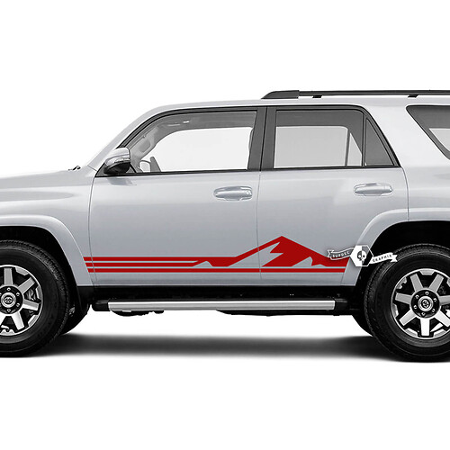 Adesivo vinilico laterale con strisce in stile montano per Toyota 4Runner