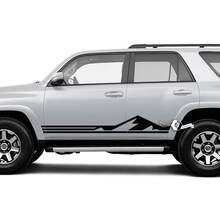 Coppia 4Runner Porta Laterale Vinile Montagne Rocker Panel Linee Stripe Vinile Decalcomanie Adesivi adatti Toyota 4Runner TRD
 2