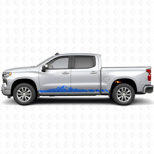 Strisce Viniliche Topografiche Montagna per Porta e Minigonna per Chevrolet Silverado 1500 T1XX 2019-2026_5