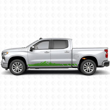 Strisce Viniliche Topografiche Montagna per Porta e Minigonna per Chevrolet Silverado 1500 T1XX 2019-2026_6
