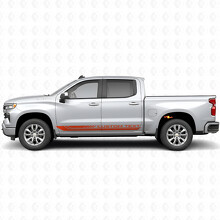 Strisce in Vinile Personalizzate per Telaio Porta e Battitacco per Chevrolet Silverado 1500 T1XX 2019-2026_4