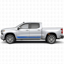 Strisce in Vinile Personalizzate per Telaio Porta e Battitacco per Chevrolet Silverado 1500 T1XX 2019-2026_5