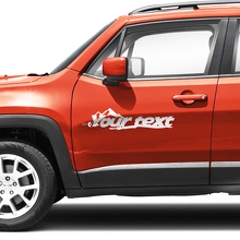 Adesivi in vinile personalizzati con testo per parafango, cofano, fianco e porte per Jeep Renegade 2