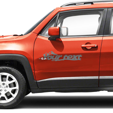 Adesivi in vinile personalizzati con testo per parafango, cofano, fianco e porte per Jeep Renegade 3