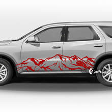 Coppia adesivi in ​​vinile con decalcomanie per porte laterali Dodge Durango e strisce rocker
 2