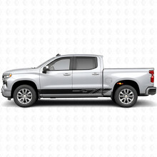 Strisce in Vinile a Fascia Diagonale per Porta e Pannello Laterale per Chevrolet Silverado 1500 T1XX 2019-2026_2