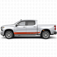 Strisce in Vinile a Fascia Diagonale per Porta e Pannello Laterale per Chevrolet Silverado 1500 T1XX 2019-2026_4