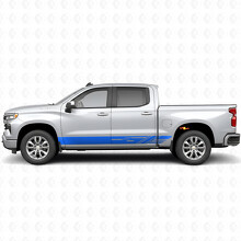Strisce in Vinile a Fascia Diagonale per Porta e Pannello Laterale per Chevrolet Silverado 1500 T1XX 2019-2026_5