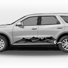 Coppia adesivi in ​​vinile con decalcomania Dodge Durango per porte laterali e strisce rocker
 2