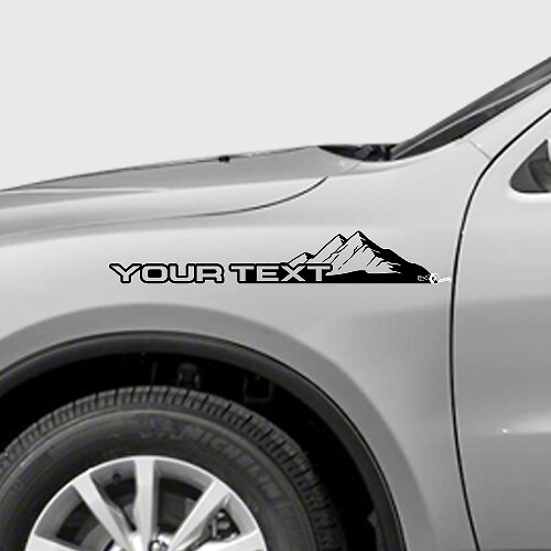 Kit di adesivi in vinile stile parafango Montagne personalizzati per Dodge Durango