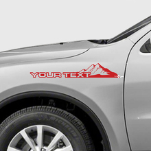 Kit di adesivi in vinile stile parafango Montagne personalizzati per Dodge Durango_2