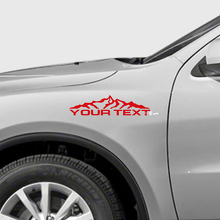 Kit di adesivi in vinile con testo personalizzato e catena montuosa per parafango Dodge Durango_2