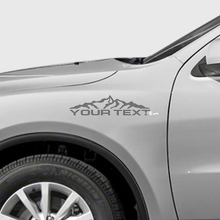 Kit di adesivi in vinile con testo personalizzato e catena montuosa per parafango Dodge Durango_3