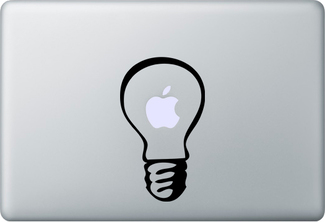Adesivo decalcomania lampada leggera per laptop MacBook
