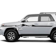 Coppia adesivi per decalcomanie in vinile a strisce per porte laterali in vinile montagne parafanghi per Toyota 4Runner TRD
 2