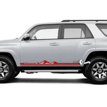 Adesivi in Vinile con Linee Sottili Stile Montagne per Minigonne Toyota 4Runner TRD_2