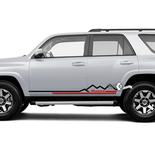 Decalcomanie per finiture in vinile per porte laterali Toyota 4Runner | Strisce da rocker di montagna
 2