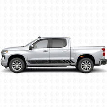 Strisce Viniliche Topografiche a Contorno per Porta e Soglia per Chevrolet Silverado 1500 T1XX 2019-2026_2