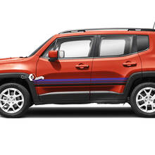 Jeep Renegade Doors Stripe Grafica Decalcomania in vinile Adesivo Laterale 3 Colori
 2