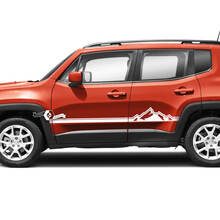 Jeep Renegade Doors Stripe Grafica Decalcomania in vinile Adesivo Laterale 3 Colori
 2